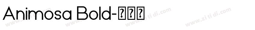 Animosa Bold字体转换